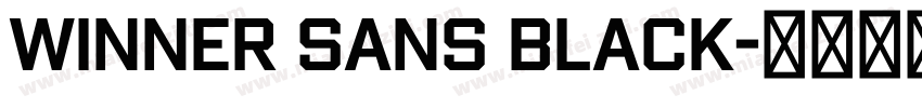 Winner Sans Black字体转换